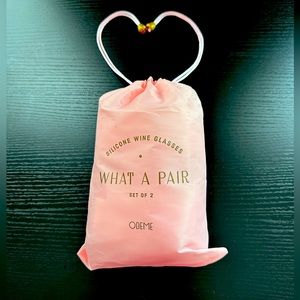 Odeme (2) Silicone Wine Glasses Brand New